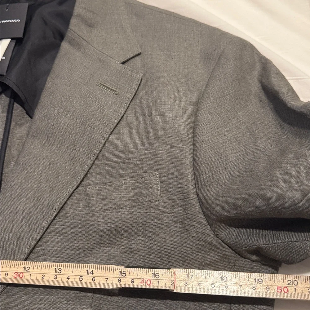 Club Monaco Men's Irish Linen Blazer Olive Green Resort Wear Size 40 NWT